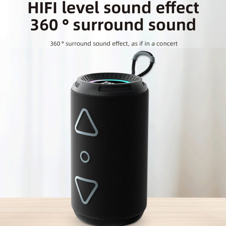 T&G TG-656 Portable Wireless 3D Stereo Subwoofer Bluetooth Speaker Support FM / LED Atmosphere Light(Grey) - free shipping - PMC Jewellery - Order now!