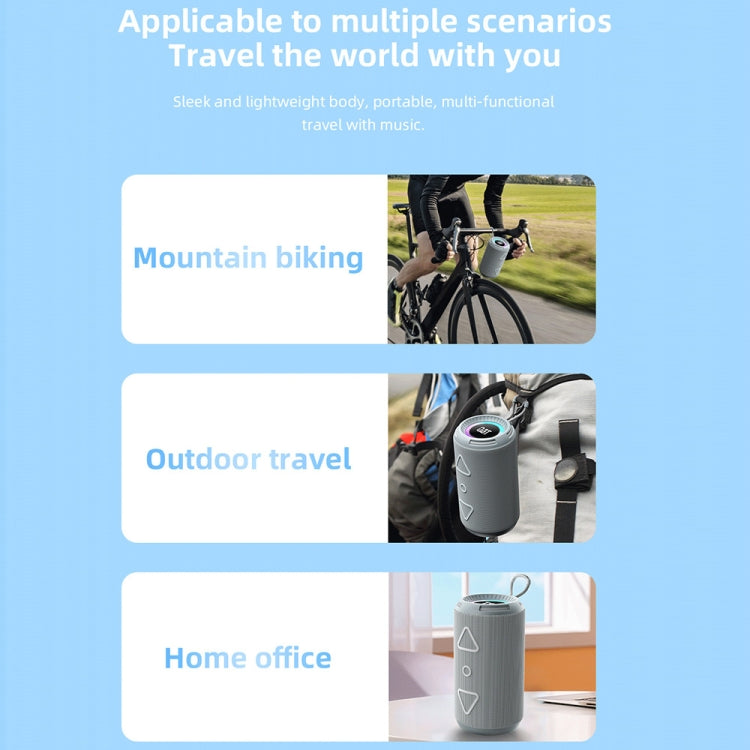 T&G TG-656 Portable Wireless 3D Stereo Subwoofer Bluetooth Speaker Support FM / LED Atmosphere Light(Camouflage) - free shipping - PMC Jewellery - Order now!