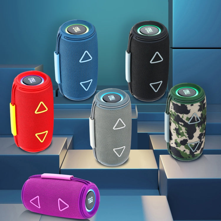 T&G TG-657 Portable Wireless 3D Stereo Subwoofer Bluetooth Speaker Support FM / LED Atmosphere Light(Grey) - free shipping - PMC Jewellery - Order now!