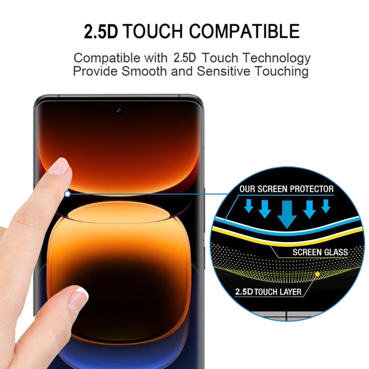 For vivo iQOO 12 Pro 25pcs 3D Curved Edge Full Screen Tempered Glass Film - iQOO 12 Pro Tempered Glass by PMC TechLife | Online Shopping South Africa | PMC TechLife | Buy Now Pay Later Mobicred