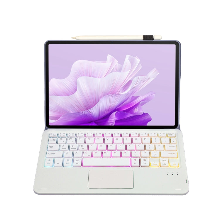 For Huawei MatePad 11.5 2023 AH17-AS Lambskin Texture Ultra-thin Detachable Backlight Bluetooth Keyboard Leather Case with Touchpad(Purple) - Huawei Keyboard by PMC TechLife | Online Shopping South Africa | PMC TechLife