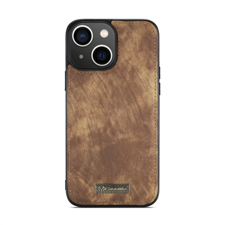 For iPhone 15 Plus CaseMe 008 Detachable Multifunctional Leather Phone Case(Brown) - iPhone 15 Plus Cases by CaseMe | Online Shopping South Africa | PMC Jewellery | Buy Now Pay Later Mobicred