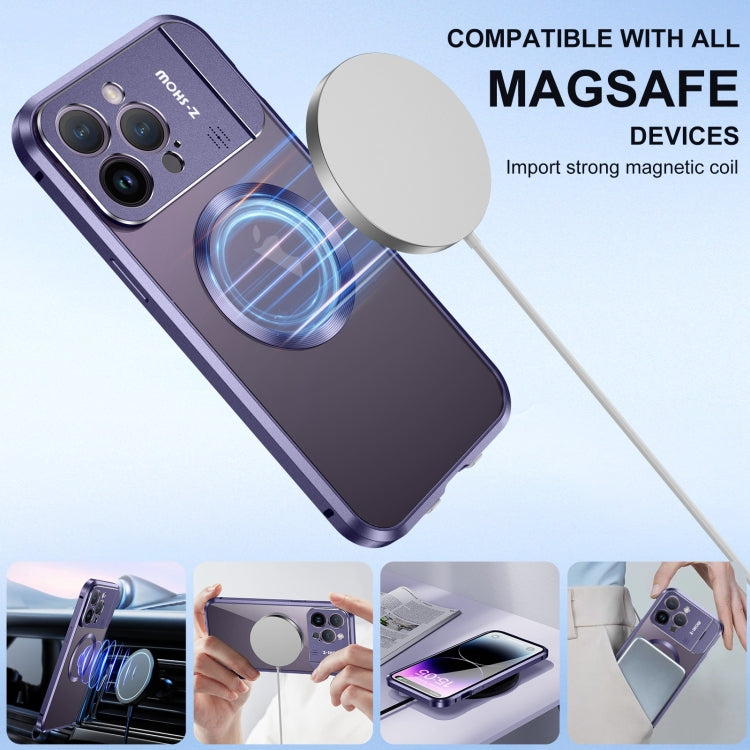 For iPhone 16 Pro Max Aromatherapy Holder Single-sided MagSafe Magnetic Phone Case(Purple) - free shipping - PMc TechLife - Order now!