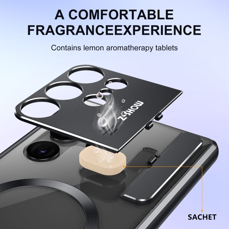 For Samsung Galaxy S24 Ultra 5G Aromatherapy Holder Single-sided MagSafe Magnetic Phone Case(Purple) - Galaxy S24 Ultra 5G Cases by PMC TechLife | Online Shopping South Africa | PMC TechLife