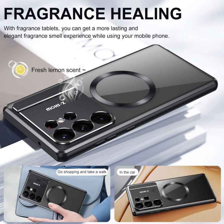 For Samsung Galaxy S24 Ultra 5G Aromatherapy Holder Single-sided MagSafe Magnetic Phone Case(Purple) - Galaxy S24 Ultra 5G Cases by PMC TechLife | Online Shopping South Africa | PMC TechLife