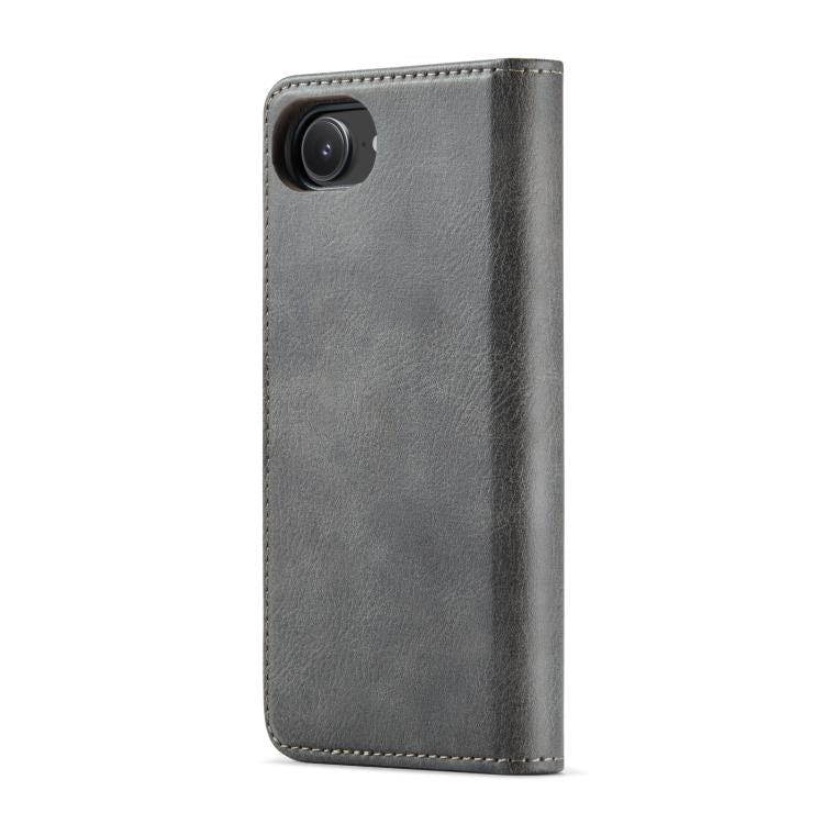 For iPhone 16e DG.MING Crazy Horse Texture Detachable Magnetic Leather Phone Case(Grey) - free shipping - PMc TechLife - Order now!