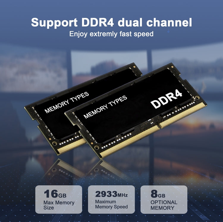 GXMO GX55 Windows 11 Intel N5105 Mini PC NVME SSD WiFi Mini Desktop Computer, Specification:16GB+512GB(Black) - free shipping - PMc TechLife - Order now!