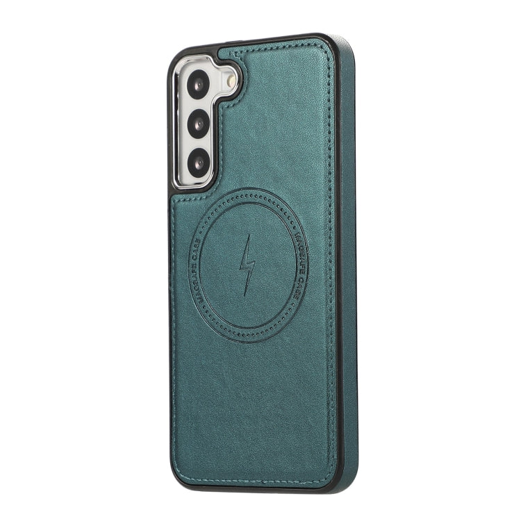 For Samsung Galaxy S23+ 5G Side Leather Magsafe Phone Case(Green) - Galaxy S23+ 5G Cases by PMC TechLife | Online Shopping South Africa | PMC TechLife