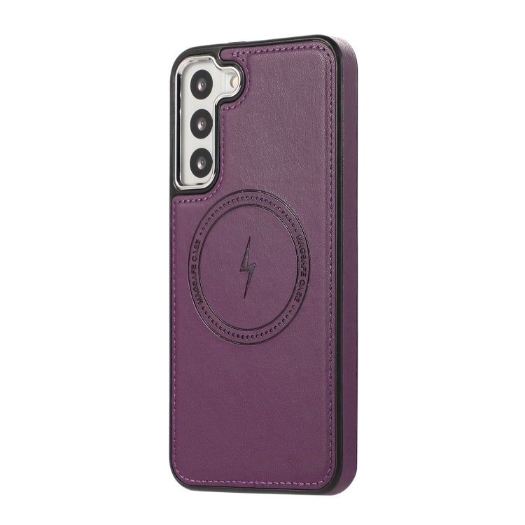 For Samsung Galaxy S23+ 5G Side Leather Magsafe Phone Case(Dark Purple) - Galaxy S23+ 5G Cases by PMC TechLife | Online Shopping South Africa | PMC TechLife