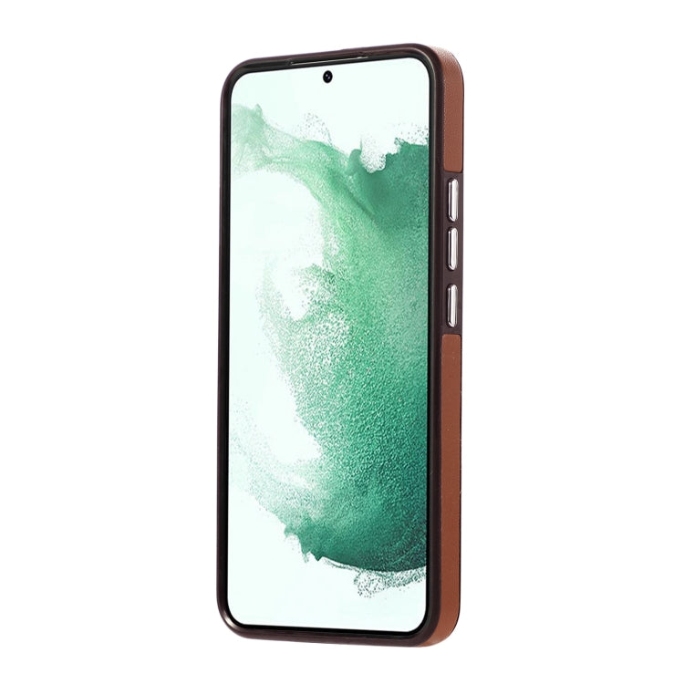 For Samsung Galaxy S23+ 5G Side Leather Magsafe Phone Case(Brown) - Galaxy S23+ 5G Cases by PMC TechLife | Online Shopping South Africa | PMC TechLife
