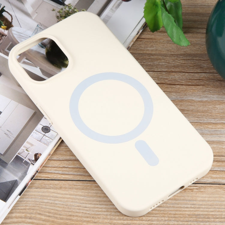 For iPhone 15 MagSafe Liquid Silicone Phone Case(White) - iPhone 15 Cases by PMC TechLife | Online Shopping South Africa | PMC TechLife