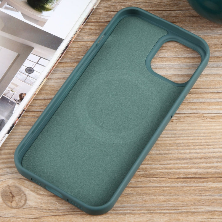 For iPhone 14 Plus MagSafe Liquid Silicone Phone Case(Deep Green) - iPhone 14 Plus Cases by PMC TechLife | Online Shopping South Africa | PMC TechLife