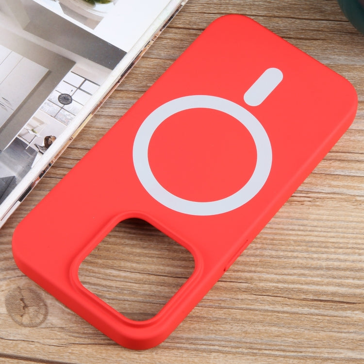 For iPhone 14 Pro Max MagSafe Liquid Silicone Phone Case(Red) - iPhone 14 Pro Max Cases by PMC TechLife | Online Shopping South Africa | PMC TechLife | Buy Now Pay Later Mobicred