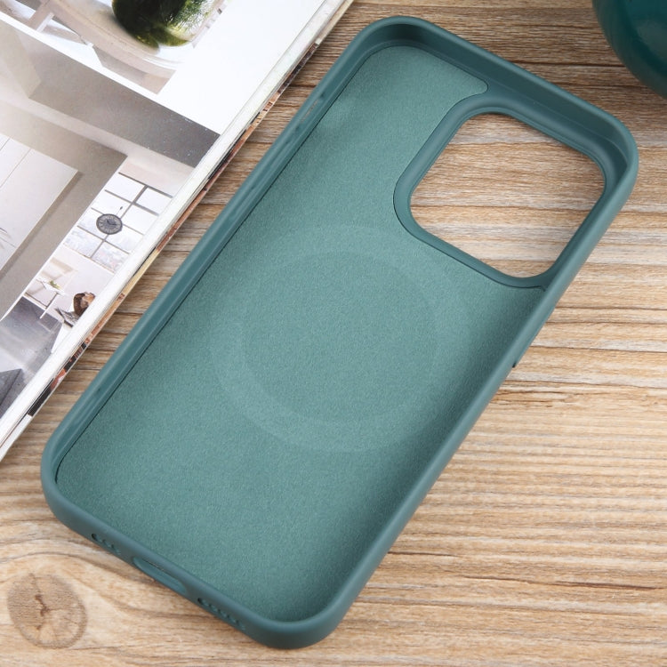 For iPhone 13 Pro MagSafe Liquid Silicone Phone Case(Deep Green) - iPhone 13 Pro Cases by PMC TechLife | Online Shopping South Africa | PMC TechLife