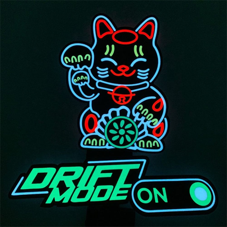 EL Luminous Car Stickers Cold Light Car Stickers Car Luminous Pattern Decoration(Three hearts) - Decorative Sticker by PMC TechLife | Online Shopping South Africa | PMC TechLife | Buy Now Pay Later Mobicred