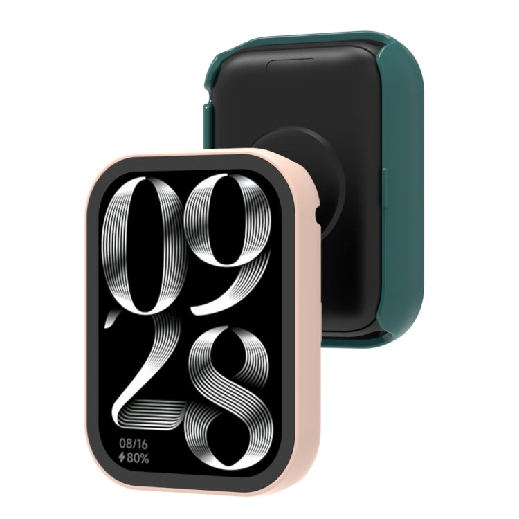 For Xiaomi Mi Band 8 Pro PC + Tempered Film Integrated Watch Protective Case(Pink) - Watch Cases by PMC TechLife | Online Shopping South Africa | PMC TechLife | Buy Now Pay Later Mobicred