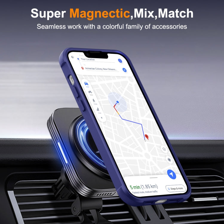 For iPhone 14 / 13 MagSafe Magnetic Rotating Holder Phone Case(Klein Blue) - iPhone 14 Cases by PMC TechLife | Online Shopping South Africa | PMC TechLife