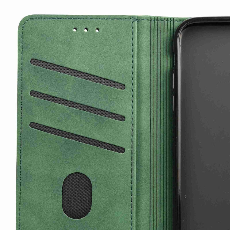 For iPhone 16 Pro Skin Feel Splicing Leather Phone Case(Green) - iPhone 16 Pro Cases by PMC TechLife | Online Shopping South Africa | PMC TechLife | Buy Now Pay Later Mobicred