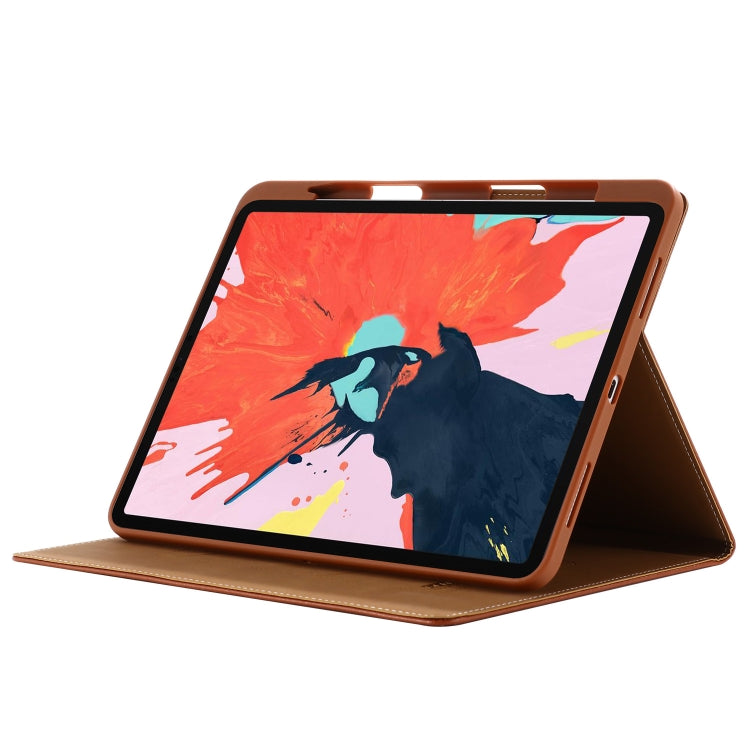For iPad Pro 11 inch (2020) GEBEI PU+TPU Horizontal Flip Protective Tablet Case with Holder & Card Slots(Gold) - free shipping - PMc TechLife - Order now!