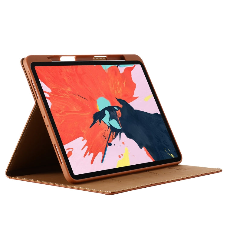 For iPad Pro 11 inch (2020) GEBEI PU+TPU Horizontal Flip Protective Tablet Case with Holder & Card Slots(Gold) - free shipping - PMc TechLife - Order now!