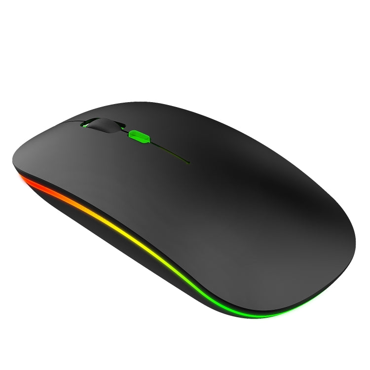 HXSJ M40 2.4GHZ 800,1200,1600dpi Third Gear Adjustment Colorful Wireless Mouse USB Rechargeable(Black) - free shipping - PMC TechLife - Order now!