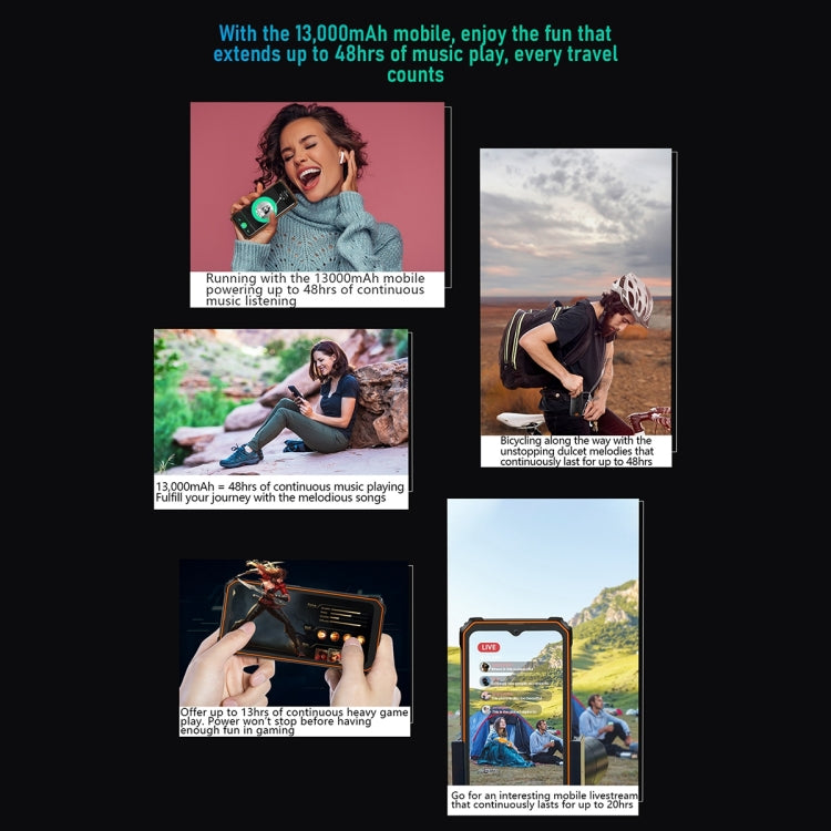 Blackview BV6200 Pro, 6GB+128GB, IP68/IP69K/MIL-STD-810H, 6.56 inch Android 13 MediaTek Helio P35 Octa Core, Network: 4G, OTG(Black) - free shipping - PMC TechLife - Order now!