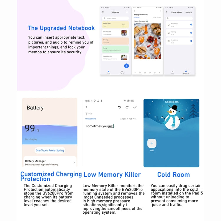Blackview BV6200 Pro, 6GB+128GB, IP68/IP69K/MIL-STD-810H, 6.56 inch Android 13 MediaTek Helio P35 Octa Core, Network: 4G, OTG(Black) - free shipping - PMC TechLife - Order now!
