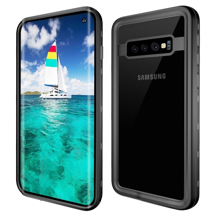 For Samsung Galaxy S10 RedPepper Transparent Dot Shockproof Waterproof PC + TPU Protective Case(Black) - free shipping - PMc TechLife - Order now!