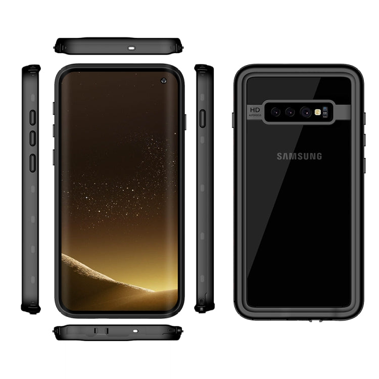 For Samsung Galaxy S10 RedPepper Transparent Dot Shockproof Waterproof PC + TPU Protective Case(Black) - free shipping - PMc TechLife - Order now!