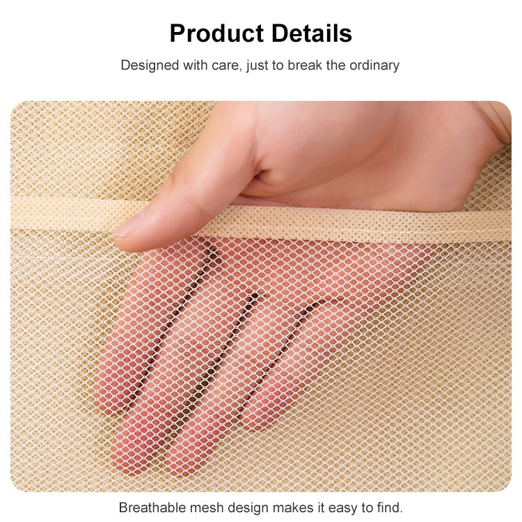 6+6 Grids Underwear Storage Bag Non-woven Double-sided Hanging Storage Bag(Grey) - Storage Bags by PMC TechLife | Online Shopping South Africa | PMC TechLife | Buy Now Pay Later Mobicred