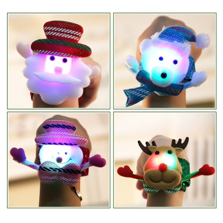 Santa Style Flash Light Merry Christmas Slap Pat Circle Wristband(Sequins Light Deer) - Christmas Wearable Decoration by PMC TechLife | Online Shopping South Africa | PMC TechLife | Buy Now Pay Later Mobicred