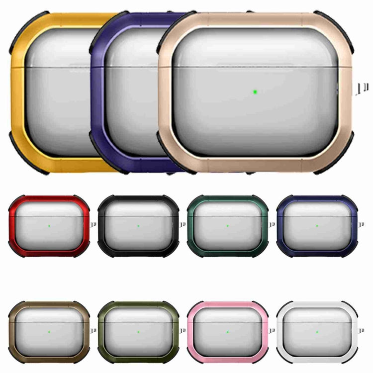 For AirPods Pro Thunder Transparent Armor Wireless Earphones Protective Case(Purple) - For AirPods Pro by PMC Jewellery | Online Shopping South Africa | PMC Jewellery | Buy Now Pay Later Mobicred