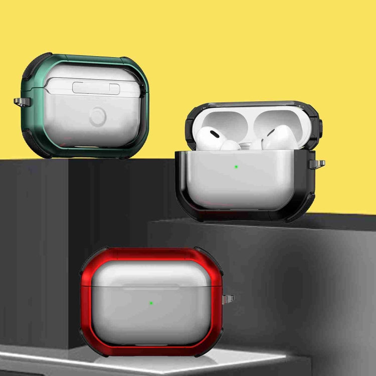 For AirPods 2 / 1 Thunder Transparent Armor Wireless Earphones Protective Case(Yellow) - free shipping - PMC Jewellery - Order now!