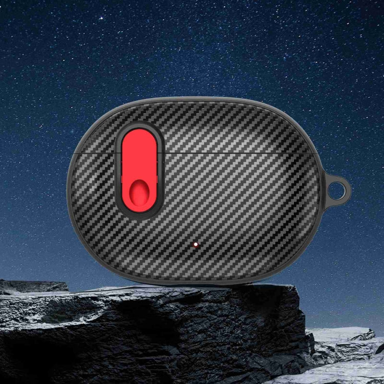 For Beats Studio Buds Switch Carbon Fiber Wireless Earphones Protective Case(Black Red) - free shipping - PMC Jewellery - Order now!