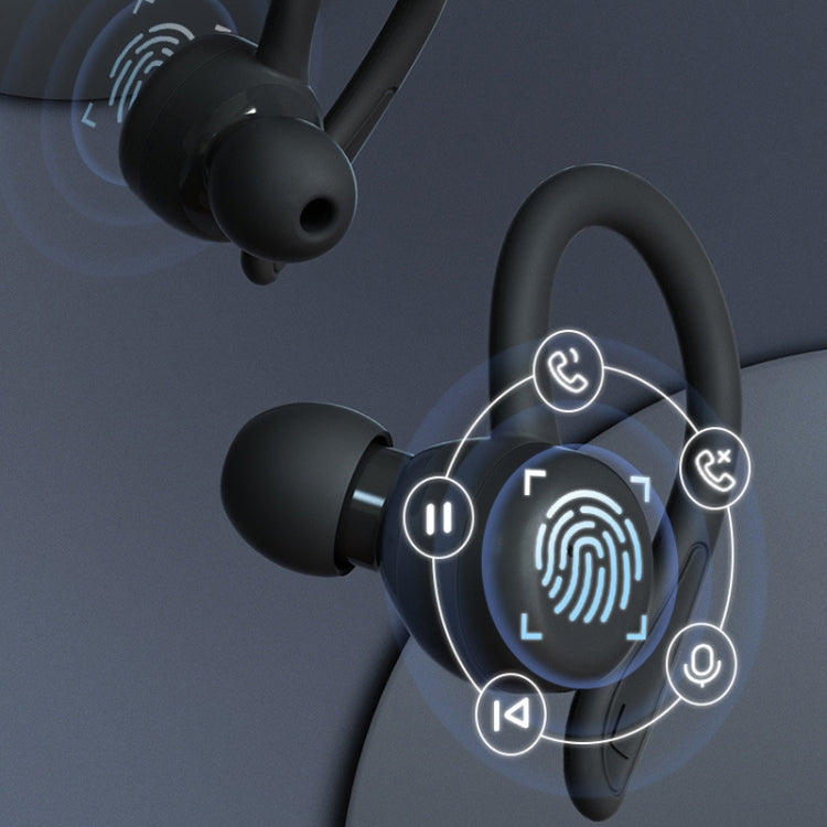 T&G T40 TWS IPX6 Waterproof Hanging Ear Wireless Bluetooth Earphones with Charging Box(Black) - free shipping - PMC Jewellery - Order now!