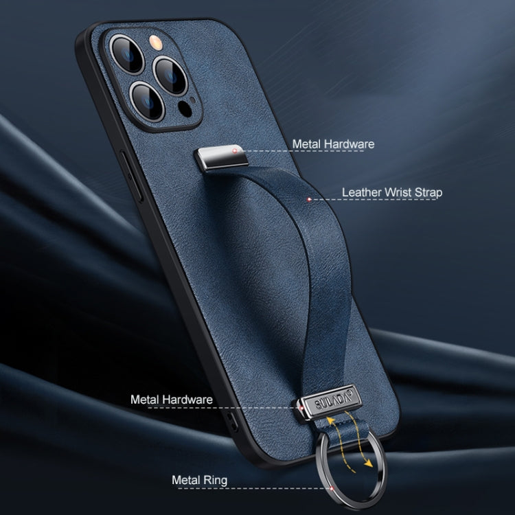 For iPhone 16 Plus SULADA Tide Cool Series PC + Leather Texture Skin Feel Phone Case(Orange) - free shipping - PMC Jewellery - Order now!