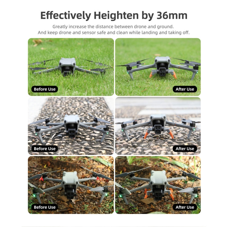 For DJI Air 3 Sunnylife LG664 Foldable Spider Landing Gear(Orange) - Landing Gear by Sunnylife | Online Shopping South Africa | PMC TechLife | Buy Now Pay Later Mobicred