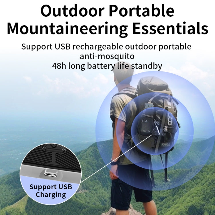 709 Outdoor Camping Ultrasonic Portable Mosquito Repeller(Black) - Outdoor Insect Repellent by PMC TechLife | Online Shopping South Africa | PMC TechLife | Buy Now Pay Later Mobicred