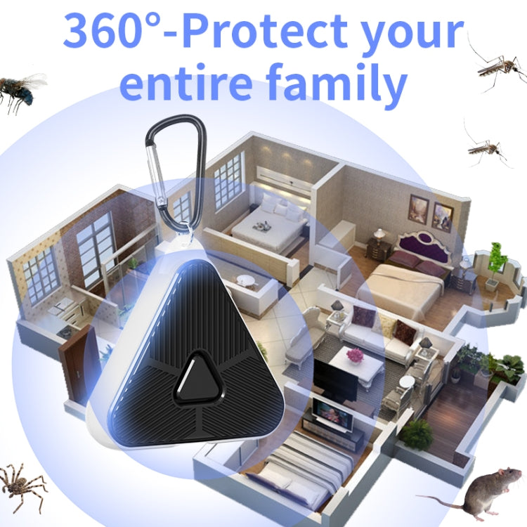 709 Outdoor Camping Ultrasonic Portable Mosquito Repeller(Black) - Outdoor Insect Repellent by PMC TechLife | Online Shopping South Africa | PMC TechLife | Buy Now Pay Later Mobicred