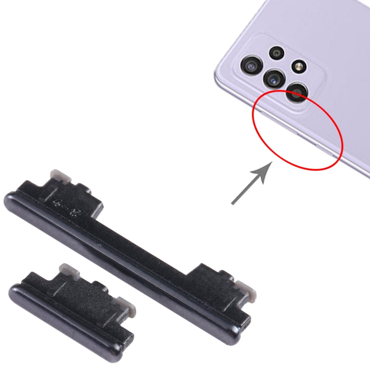 For Samsung Galaxy A52 5G SM-A526 10pcs Power Button + Volume Control Button(Black) - free shipping - PMc TechLife - Order now!