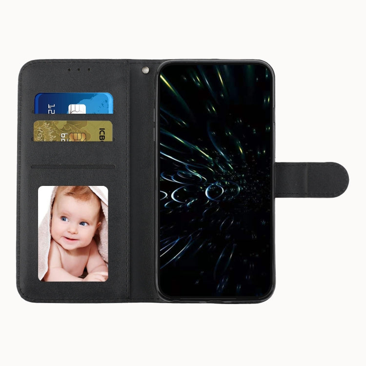 For Motorola Moto G Play 5G 2024/G 5G 2024 Stitching Calf Texture Buckle Leather Phone Case(Black) - free shipping - PMC Jewellery - Order now!