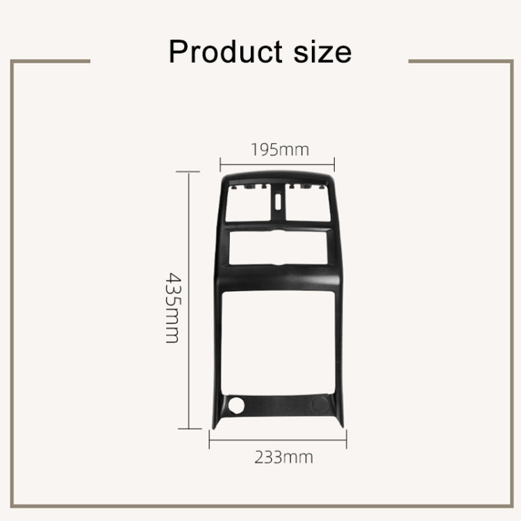 For Mercedes Benz ML320 / GL450 Car Rear Air Conditioner Air Outlet Panel Cover 166 680 7003, Style:Single Hole(Grey) - Air Conditioning System by PMC TechLife | Online Shopping South Africa | PMC TechLife | Buy Now Pay Later Mobicred
