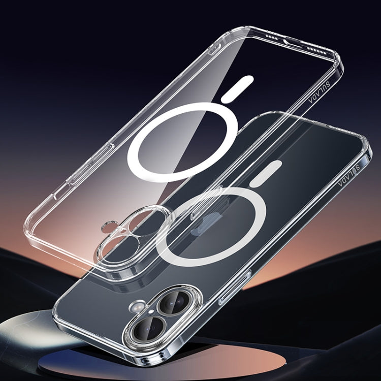 For iPhone 16 SULADA Jingpin Series MagSafe All-inclusive Lens Electroplated TPU Phone Case(Transparent) - free shipping - PMC Jewellery - Order now!