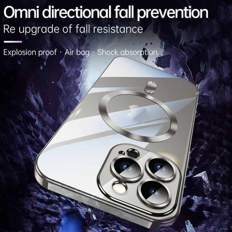 For iPhone 15 Pro SULADA MagSafe Plating TPU Shockproof Phone Soft Case(Titanium Blue) - free shipping - PMC TechLife - Order now!