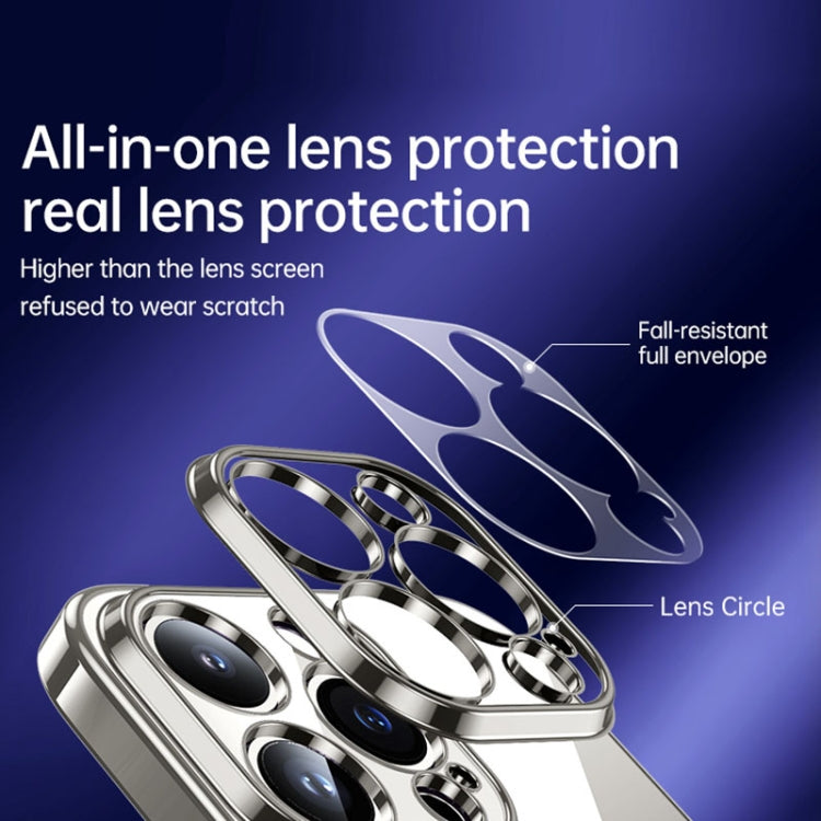 For iPhone 15 Plus SULADA Shine Through Series Plating TPU Transparent Phone Case(Titanium Grey) - iPhone 15 Plus Cases by SULADA | Online Shopping South Africa | PMC TechLife