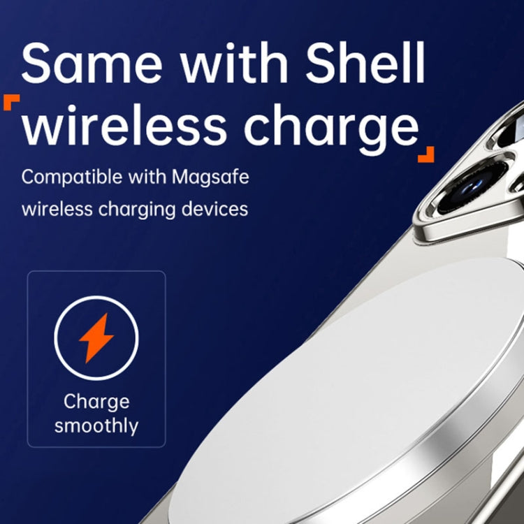 For iPhone 15 Plus SULADA Shine Through Series Plating TPU Transparent Phone Case(Titanium Grey) - iPhone 15 Plus Cases by SULADA | Online Shopping South Africa | PMC TechLife