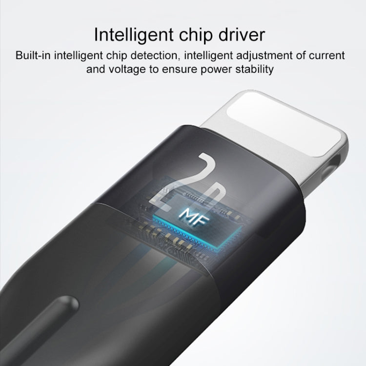 Yesido CA121L 2A USB to 8 Pin Fast Charging Data Cable, Length:1m - free shipping - PMC Jewellery - Order now!