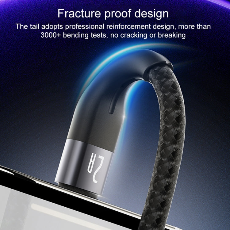 Yesido CA121L 2A USB to 8 Pin Fast Charging Data Cable, Length:1m - free shipping - PMC Jewellery - Order now!