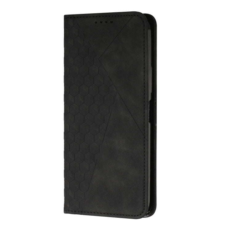 For Motorola Moto G Play 2024 Diamond Splicing Skin Feel Magnetic Leather Phone Case(Black) - Motorola Cases by PMC Jewellery | Online Shopping South Africa | PMC Jewellery | Buy Now Pay Later Mobicred