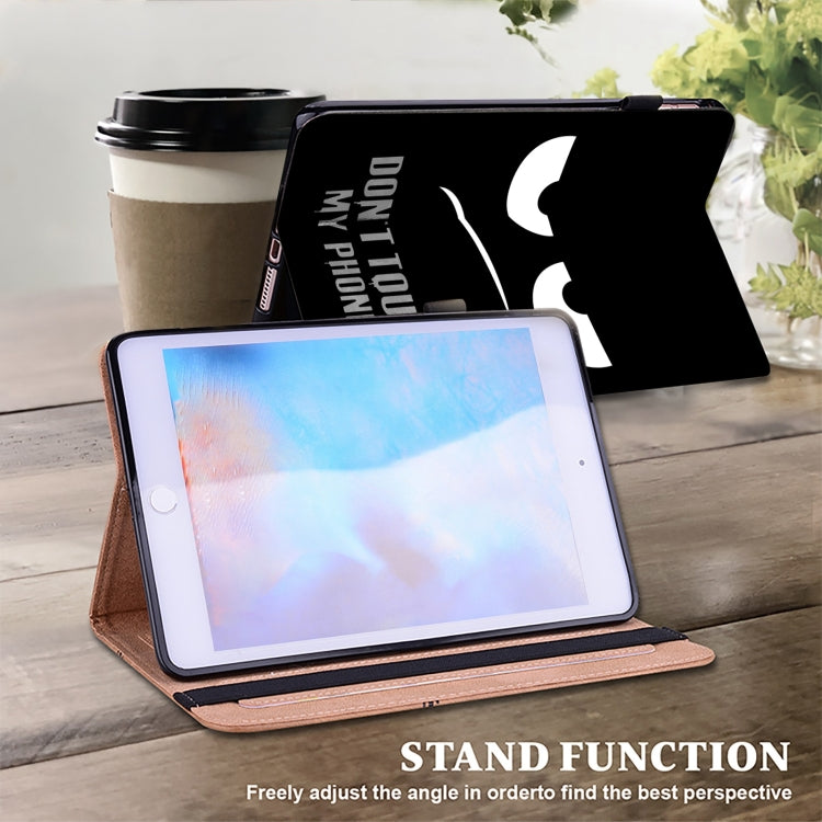 For iPad Air 11 2024 / Pro 11 2022 Crystal Texture Painted Leather Tablet Case(Dont Touch My Phone) - iPad Pro 11 (2022/2021) Cases by PMC TechLife | Online Shopping South Africa | PMC TechLife | Buy Now Pay Later Mobicred